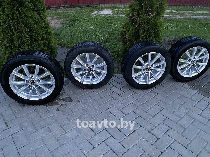 Продам комплект литых дисков с резиной Барановичи - изображение 1